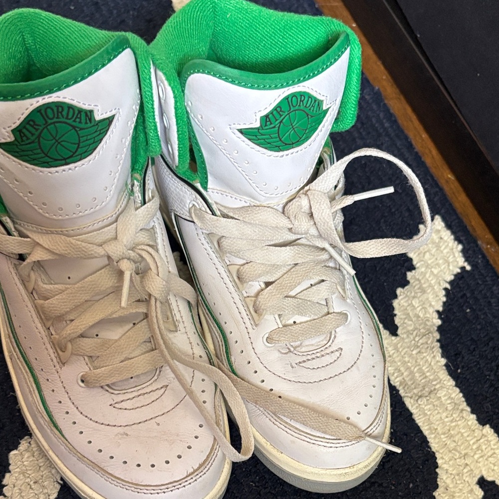 Jordan Kids Sneakers - White and Green